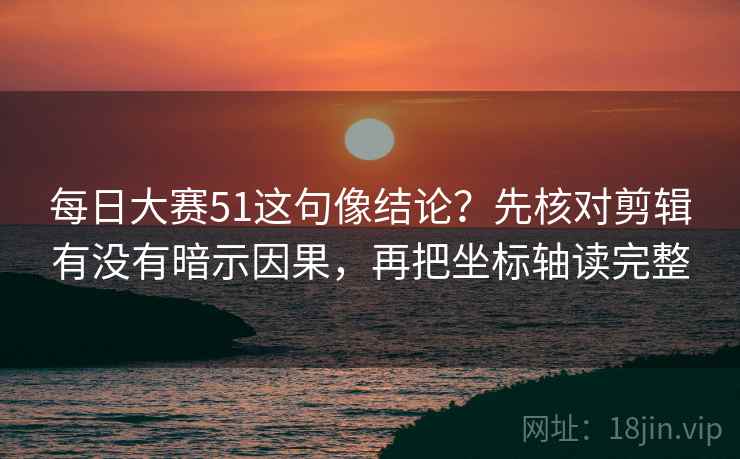 每日大赛51这句像结论?先核对剪辑有没有暗示因果,再把坐标轴读完整 第1张 每日大赛51这句像结论?先核对剪辑有没有暗示因果,再把坐标轴读完整 第1张